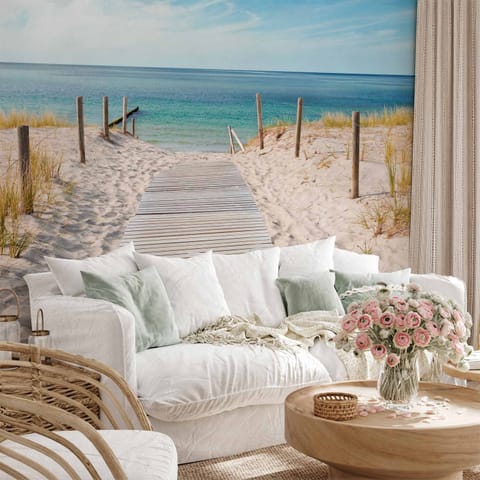 Self-adhesive wall mural - Holidays by the sea (size 98x70) at Wasserman.eu