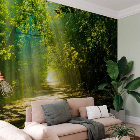 ⁨Self-adhesive wall mural - Road in the sun (size 98x70)⁩ at Wasserman.eu