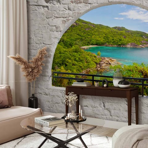 ⁨Self-adhesive mural - Emerald Island (size 196x140)⁩ at Wasserman.eu