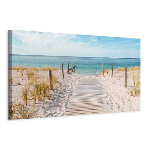 ⁨Obraz - Cisza morza (rozmiar 150x50, wykończenie Na płótnie włoskim)⁩ w sklepie Wasserman.eu