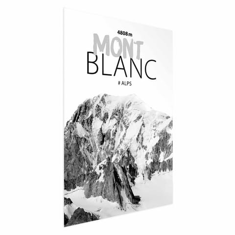 ⁨Plakat - Mont Blanc (rozmiar 21x30, wykończenie Bez ramy)⁩ w sklepie Wasserman.eu