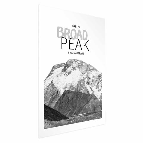 ⁨Plakat - Broad Peak (rozmiar 60x90, wykończenie Bez ramy z marginesem)⁩ w sklepie Wasserman.eu