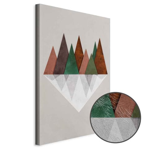 ⁨Obraz - Symetryczna kraina (1-częściowy) pionowy (rozmiar 80x120, wykończenie Premium Print)⁩ w sklepie Wasserman.eu