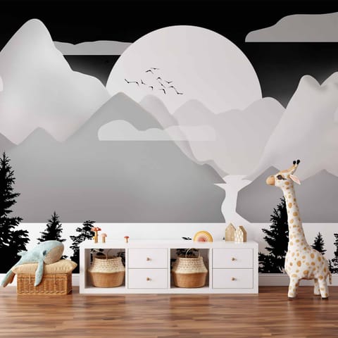 ⁨Fototapeta - Krajobraz o zachodzie - drugi wariant (rozmiar 441x315, wykończenie Samoprzylepna)⁩ w sklepie Wasserman.eu