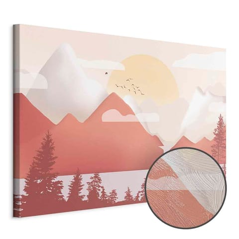 ⁨Obraz - Krajobraz o zachodzie (1-częściowy) szeroki (rozmiar 60x40, wykończenie Premium Print)⁩ w sklepie Wasserman.eu