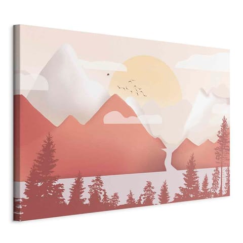 ⁨Obraz - Krajobraz o zachodzie (1-częściowy) szeroki (rozmiar 30x20, wykończenie Standard)⁩ w sklepie Wasserman.eu