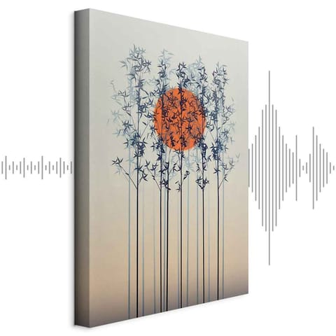 ⁨Obraz - Samotny zmierzch (1-częściowy) pionowy (rozmiar 80x120, wykończenie Akustyczny)⁩ w sklepie Wasserman.eu