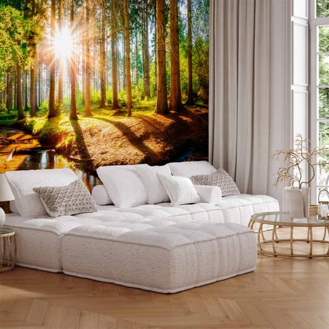 ⁨Self-adhesive mural - Wonderful forest (size 147x105)⁩ at Wasserman.eu