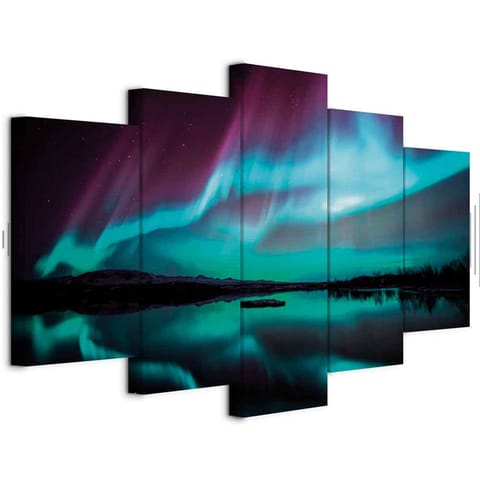 ⁨Obraz - Światło nocne II (rozmiar 200x100, wykończenie Akustyczny)⁩ w sklepie Wasserman.eu