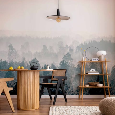 ⁨Fototapeta - Zimowy las (rozmiar 450x315, wykończenie Wodoodporna)⁩ w sklepie Wasserman.eu