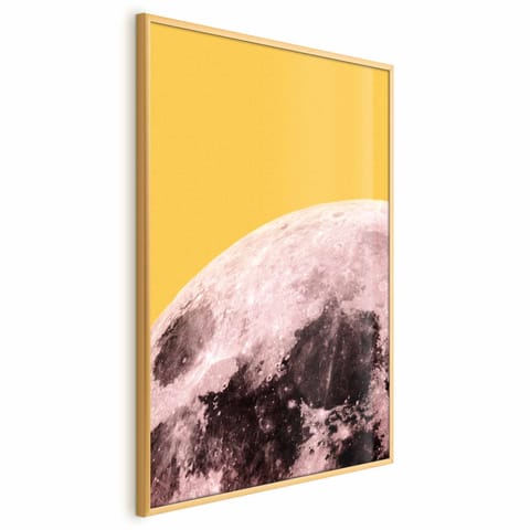 ⁨Plakat - Słoneczny księżyc (rozmiar 60x90, wykończenie Rama złota)⁩ w sklepie Wasserman.eu