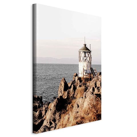 ⁨Picture - Lantern on the cliff (1-piece) vertical (size 60x90)⁩ at Wasserman.eu