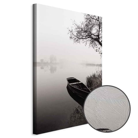 ⁨Obraz - Przystań pod drzewem (1-częściowy) pionowy (rozmiar 80x120, wykończenie Premium Print)⁩ w sklepie Wasserman.eu