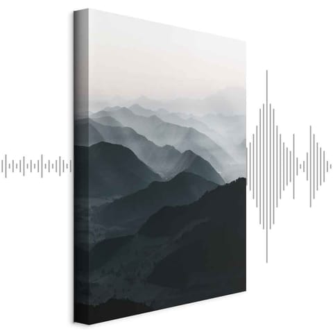 ⁨Obraz - Równoległe grzbiety (1-częściowy) pionowy (rozmiar 20x30, wykończenie Akustyczny)⁩ w sklepie Wasserman.eu