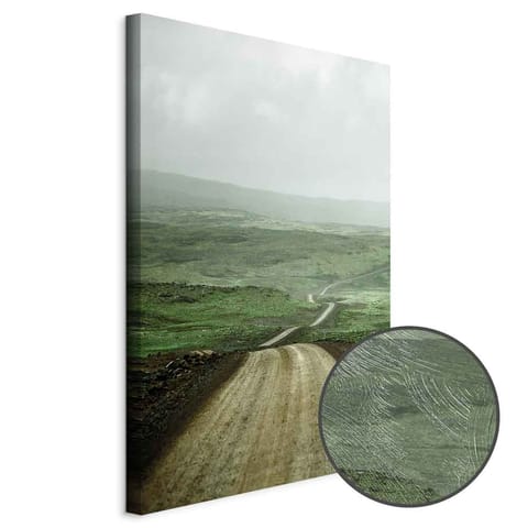 ⁨Obraz - Droga przez równiny (1-częściowy) pionowy (rozmiar 80x120, wykończenie Premium Print)⁩ w sklepie Wasserman.eu