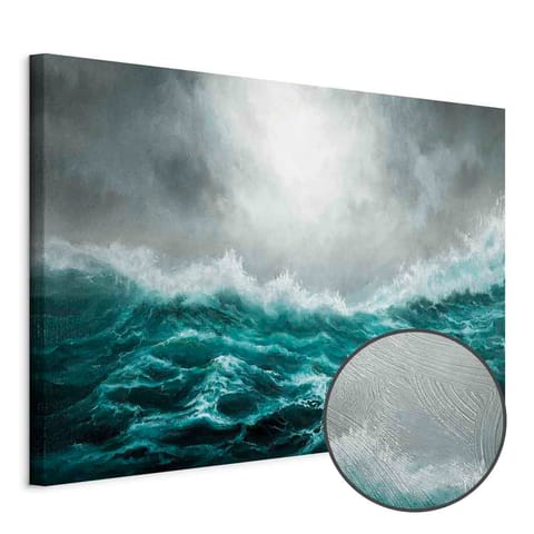 ⁨Obraz - Niespokojny ocean (1-częściowy) szeroki (rozmiar 120x80, wykończenie Premium Print)⁩ w sklepie Wasserman.eu