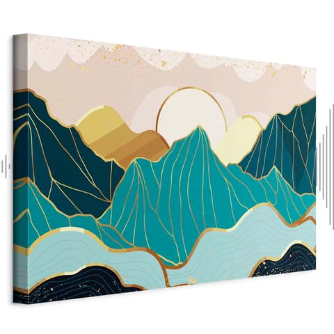 ⁨Obraz - Zielone pastwiska (1-częściowy) szeroki (rozmiar 60x40, wykończenie Akustyczny)⁩ w sklepie Wasserman.eu