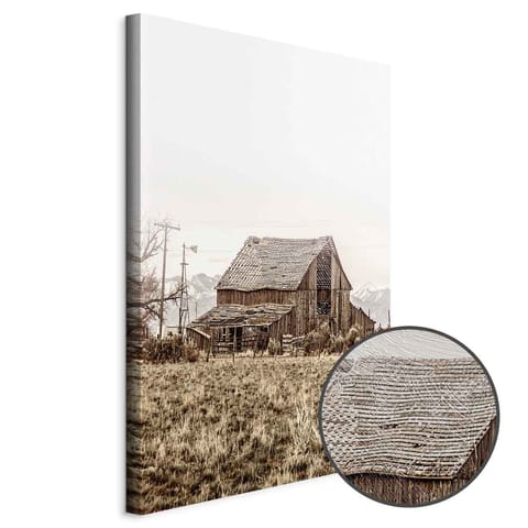 ⁨Obraz - Opuszczone ranczo (1-częściowy) pionowy (rozmiar 80x120, wykończenie Premium Print)⁩ w sklepie Wasserman.eu