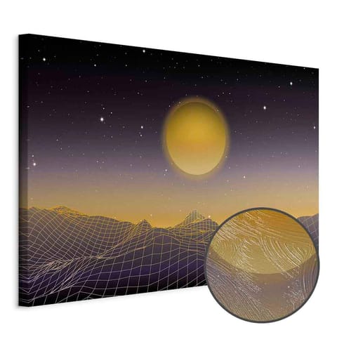 ⁨Obraz - Pejzaż futurystyczny 3 (1-częściowy) szeroki (rozmiar 90x60, wykończenie Premium Print)⁩ w sklepie Wasserman.eu