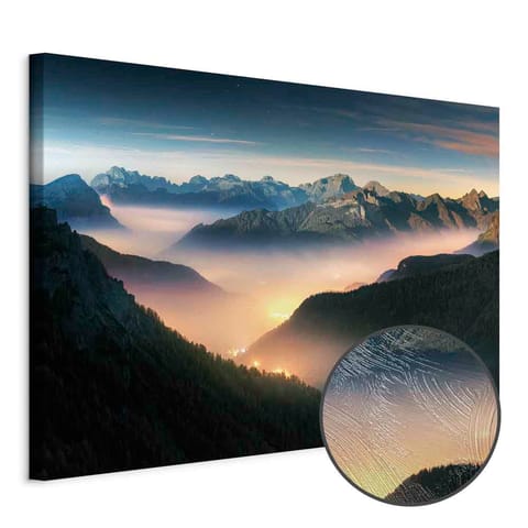 ⁨Obraz - Górskie tchnienie (1-częściowy) szeroki - drugi wariant (rozmiar 60x40, wykończenie Premium Print)⁩ w sklepie Wasserman.eu