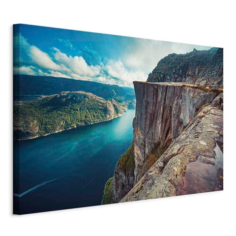 ⁨Obraz - Skalne miasto (1-częściowy) szeroki (rozmiar 90x60, wykończenie Na płótnie włoskim)⁩ w sklepie Wasserman.eu