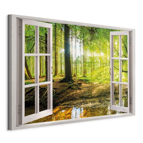 Picture - Window: view of the forest (size 90x60) at Wasserman.eu
