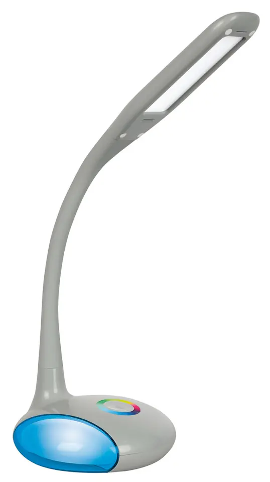 Nowoczesna lampka na biurko wielokolorowa RGB LED Activejet VENUS RGB szara z funkcją oświetlenia nocnego w sklepie Wasserman.eu