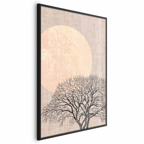 ⁨Plakat - Poranna pełnia księżyca (rozmiar 40x60, wykończenie Rama czarna)⁩ w sklepie Wasserman.eu