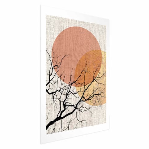 ⁨Plakat - Podwójny księżyc (rozmiar 40x60, wykończenie Bez ramy z marginesem)⁩ w sklepie Wasserman.eu