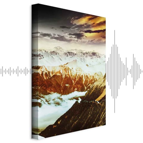 ⁨Obraz - Miedziane góry (1-częściowy) pionowy (rozmiar 40x60, wykończenie Akustyczny)⁩ w sklepie Wasserman.eu