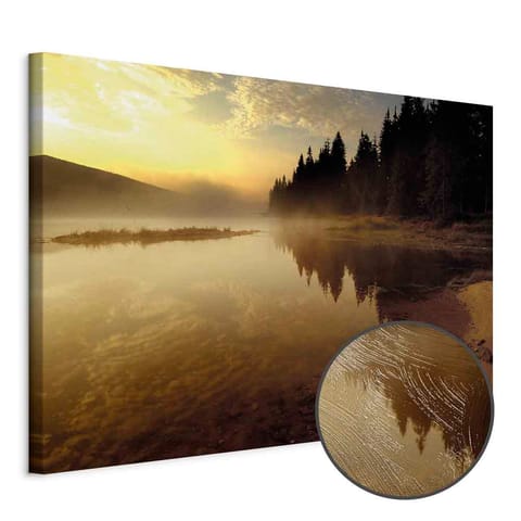 ⁨Obraz - Jesienny wierczór (1-częściowy) szeroki (rozmiar 90x60, wykończenie Premium Print)⁩ w sklepie Wasserman.eu