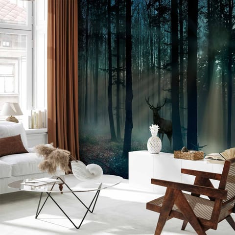 ⁨Self-adhesive wall mural - Mystical forest - third variant (size 98x70)⁩ at Wasserman.eu