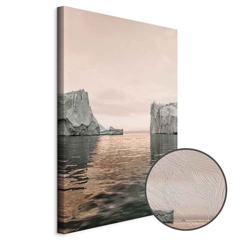 ⁨Obraz - Lodowe posągi (1-częściowy) pionowy (rozmiar 60x90, wykończenie Premium Print)⁩ w sklepie Wasserman.eu