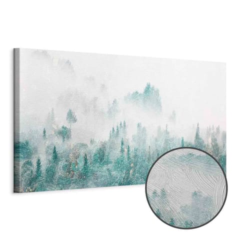 ⁨Obraz - Turkusowa dolina (1-częściowy) wąski (rozmiar 135x45, wykończenie Premium Print)⁩ w sklepie Wasserman.eu