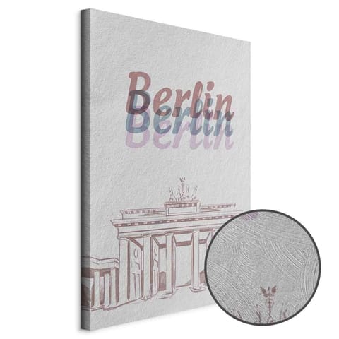 ⁨Obraz - Berlin w akwarelach (1-częściowy) pionowy (rozmiar 20x30, wykończenie Premium Print)⁩ w sklepie Wasserman.eu