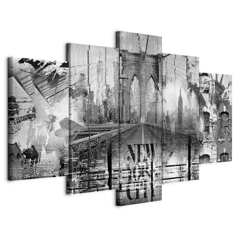 ⁨Image - New York City College (5-piece) wide black and white (size 225x112.5)⁩ at Wasserman.eu