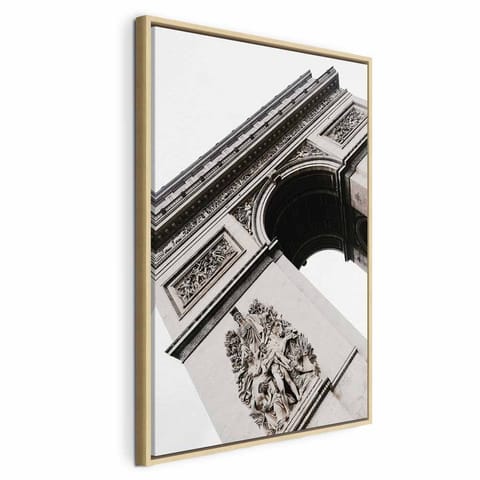 ⁨Obraz - Łuk Triumfalny (1-częściowy) pionowy (rozmiar 60x90, wykończenie W ramie drewnianej naturalnej)⁩ w sklepie Wasserman.eu