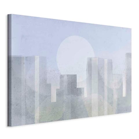 ⁨Obraz - Nowoczesne miasto (1-częściowy) szeroki - pierwszy wariant (rozmiar 60x40, wykończenie Standard)⁩ w sklepie Wasserman.eu