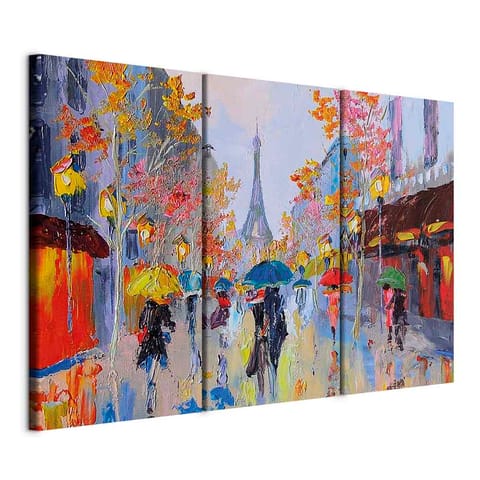 ⁨Obraz - Deszczowy Paryż (rozmiar 60x40, wykończenie Standard)⁩ w sklepie Wasserman.eu