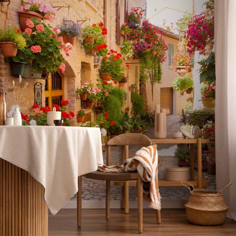 ⁨Fototapeta - Uliczka w Spello (Włochy) (rozmiar 500x350, wykończenie Wodoodporna)⁩ w sklepie Wasserman.eu