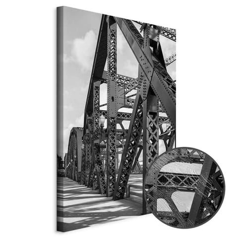 ⁨Obraz - Most o poranku (1-częściowy) pionowy (rozmiar 20x30, wykończenie Premium Print)⁩ w sklepie Wasserman.eu