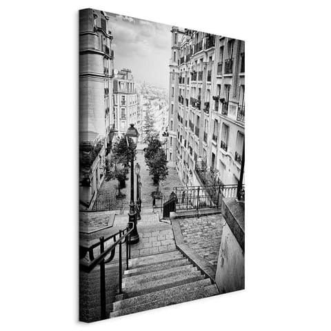 ⁨Obraz - Paryskie przedmieście (1-częściowy) pionowy (rozmiar 60x90, wykończenie Standard)⁩ w sklepie Wasserman.eu