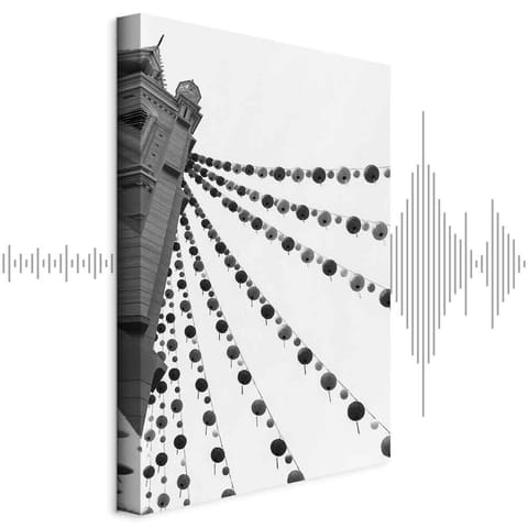 ⁨Obraz - Radosny festyn (1-częściowy) pionowy (rozmiar 60x90, wykończenie Akustyczny)⁩ w sklepie Wasserman.eu