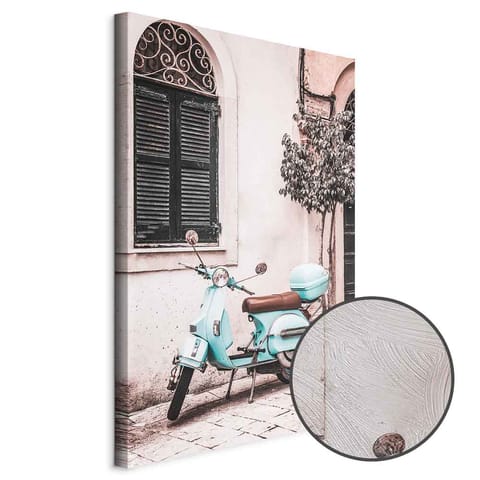 ⁨Obraz - Kultowa vespa (1-częściowy) pionowy (rozmiar 20x30, wykończenie Premium Print)⁩ w sklepie Wasserman.eu