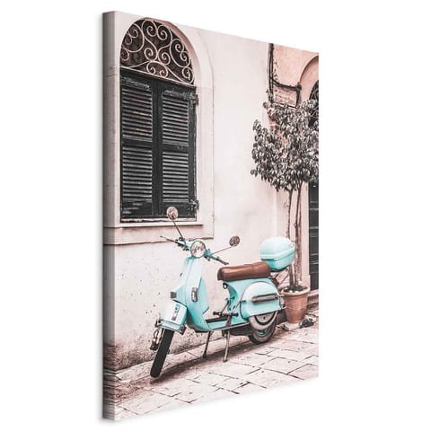 ⁨Obraz - Kultowa vespa (1-częściowy) pionowy (rozmiar 20x30, wykończenie Standard)⁩ w sklepie Wasserman.eu