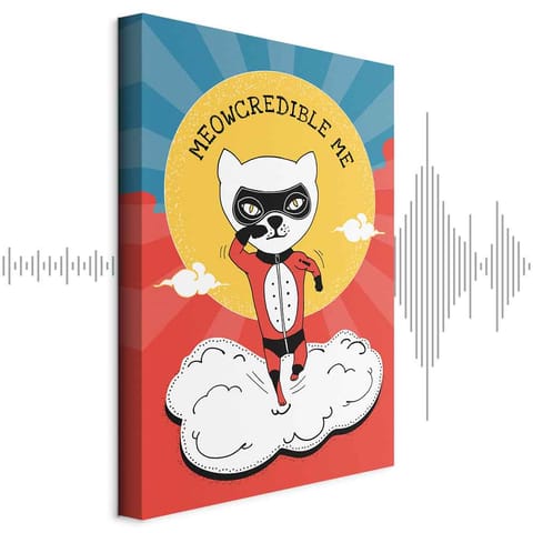 ⁨Obraz - Szanowny kot (1-częściowy) pionowy (rozmiar 60x90, wykończenie Akustyczny)⁩ w sklepie Wasserman.eu