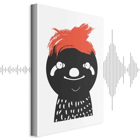 ⁨Obraz - Szalony leniwiec (1-częściowy) pionowy (rozmiar 80x120, wykończenie Akustyczny)⁩ w sklepie Wasserman.eu