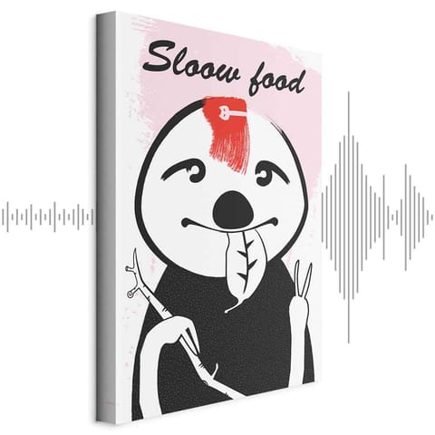 ⁨Obraz - Leniwiec trendsetter (1-częściowy) pionowy (rozmiar 80x120, wykończenie Akustyczny)⁩ w sklepie Wasserman.eu