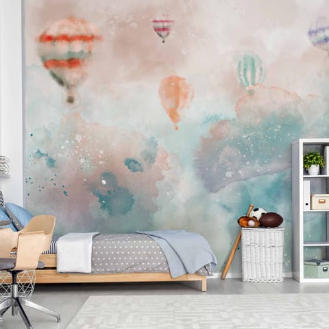 ⁨Self-adhesive wall mural - Balloon dream (size 441x315)⁩ at Wasserman.eu