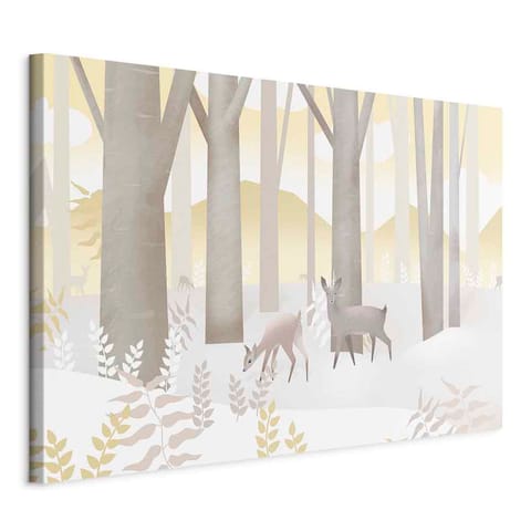 ⁨Obraz - Bajkowy las (1-częściowy) szeroki - trzeci wariant (rozmiar 60x40, wykończenie Standard)⁩ w sklepie Wasserman.eu